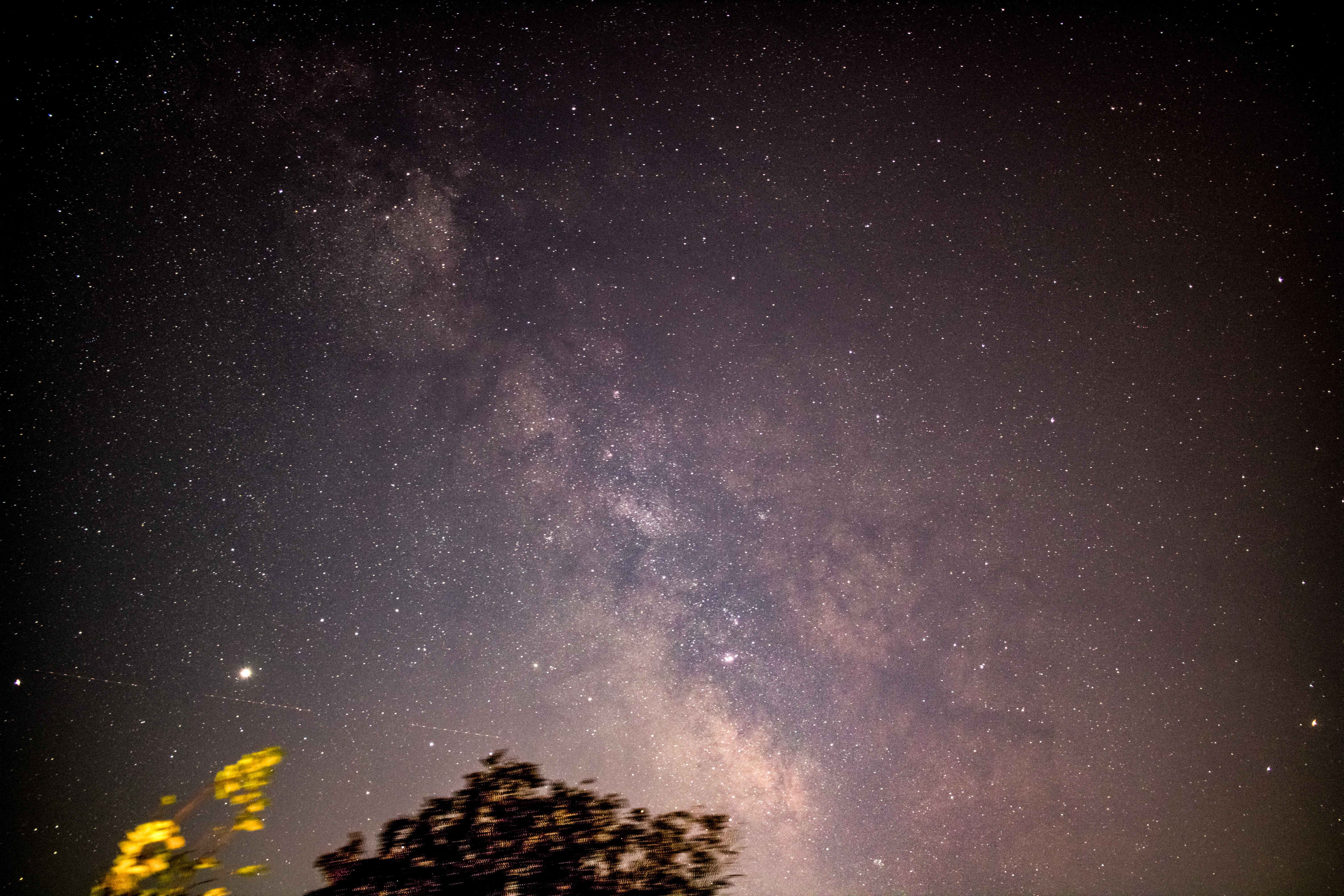 Forest Milky Way Night Reflection Over River Wallpapers