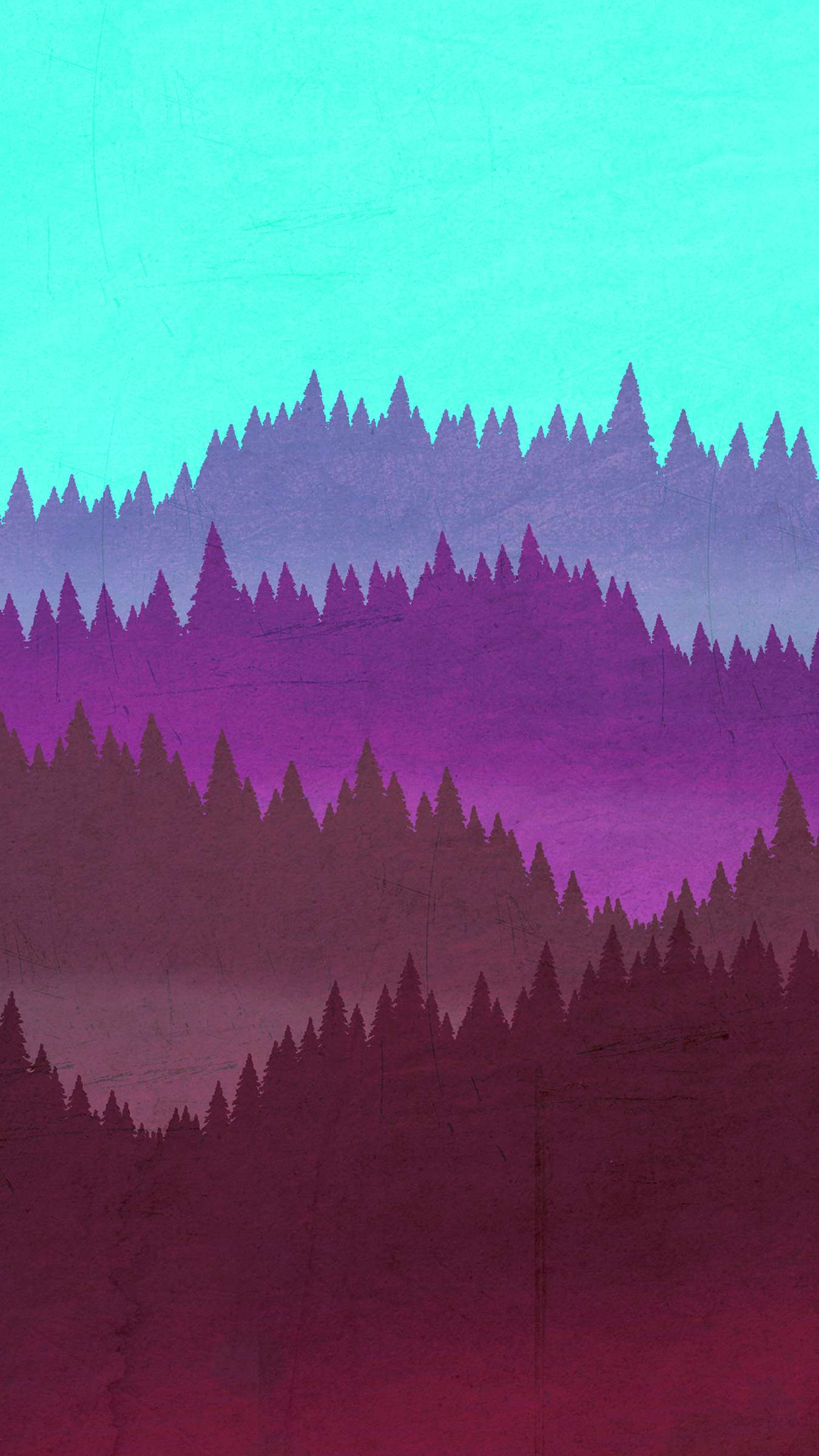 Forest Minimal Paint Artwork Wallpapers