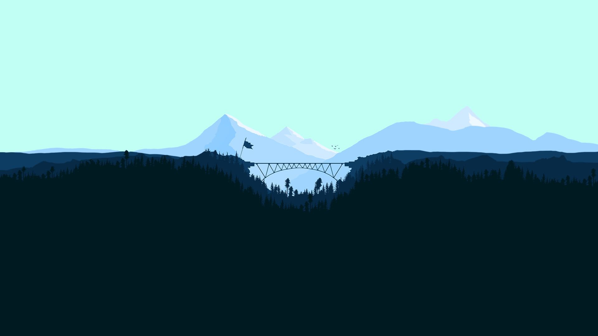 Forest Mountain Artistic Wallpapers