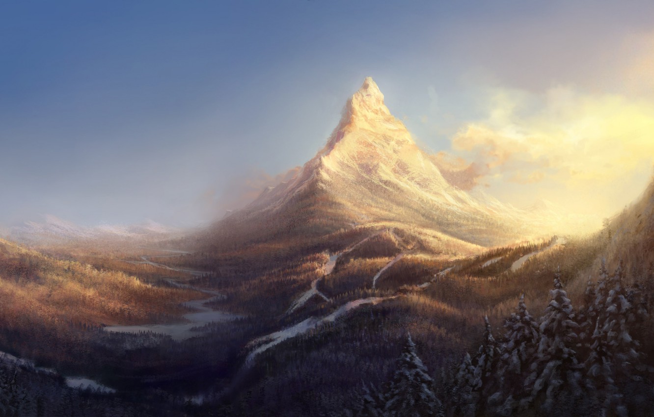 Forest Mountain Artistic Wallpapers