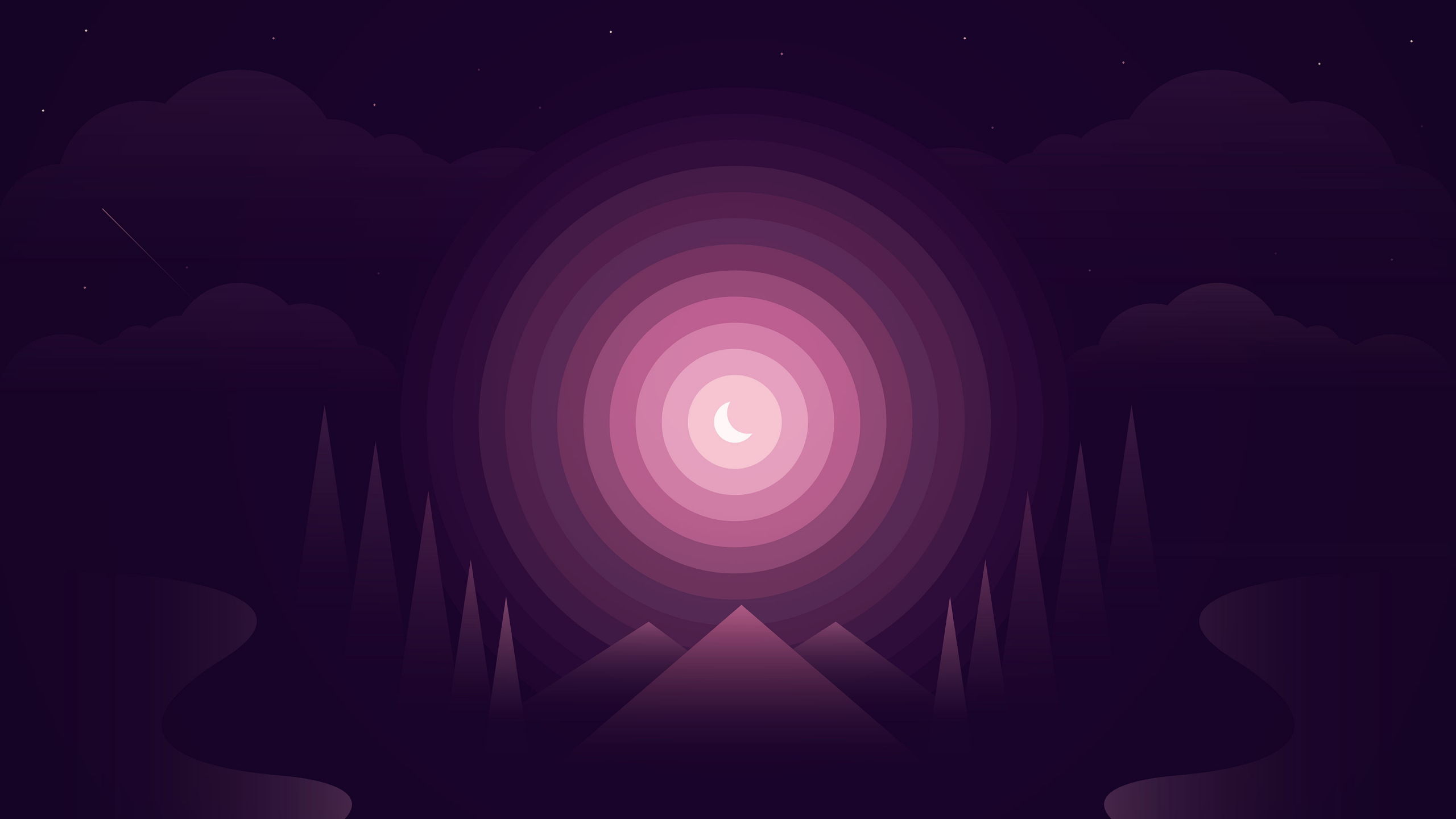 Forest Purple Gradient Wallpapers