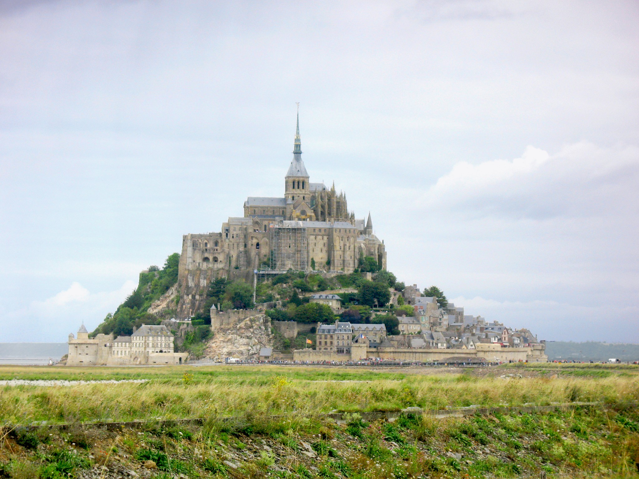 France Landscape Mont Saint-Michel Snow Wallpapers