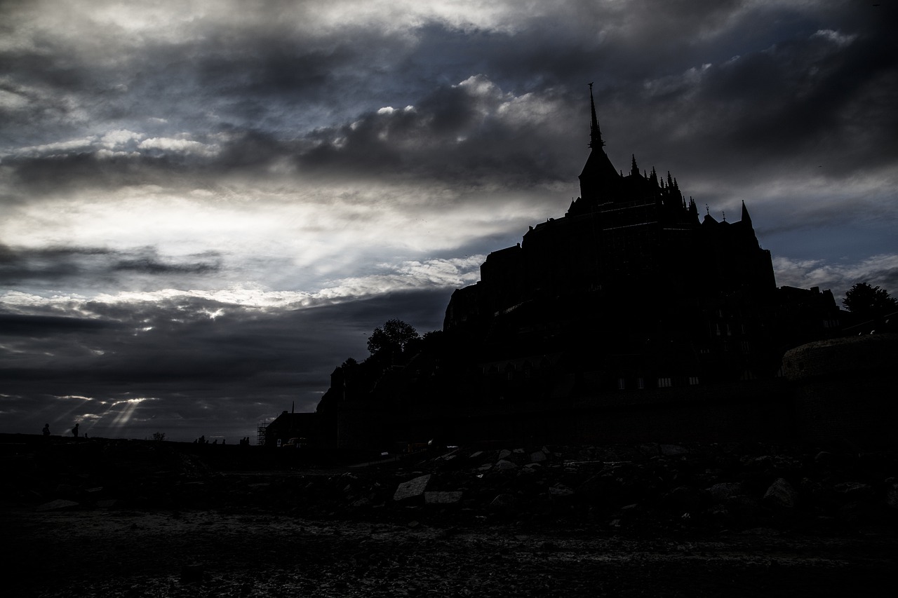 France Mont Saint Michel Sunset Wallpapers