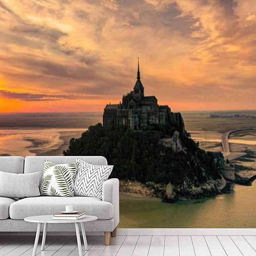 France Mont Saint Michel Sunset Wallpapers