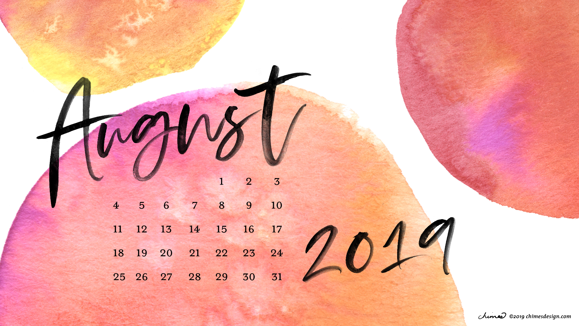 Free Desktop Calendar 2019 Wallpapers