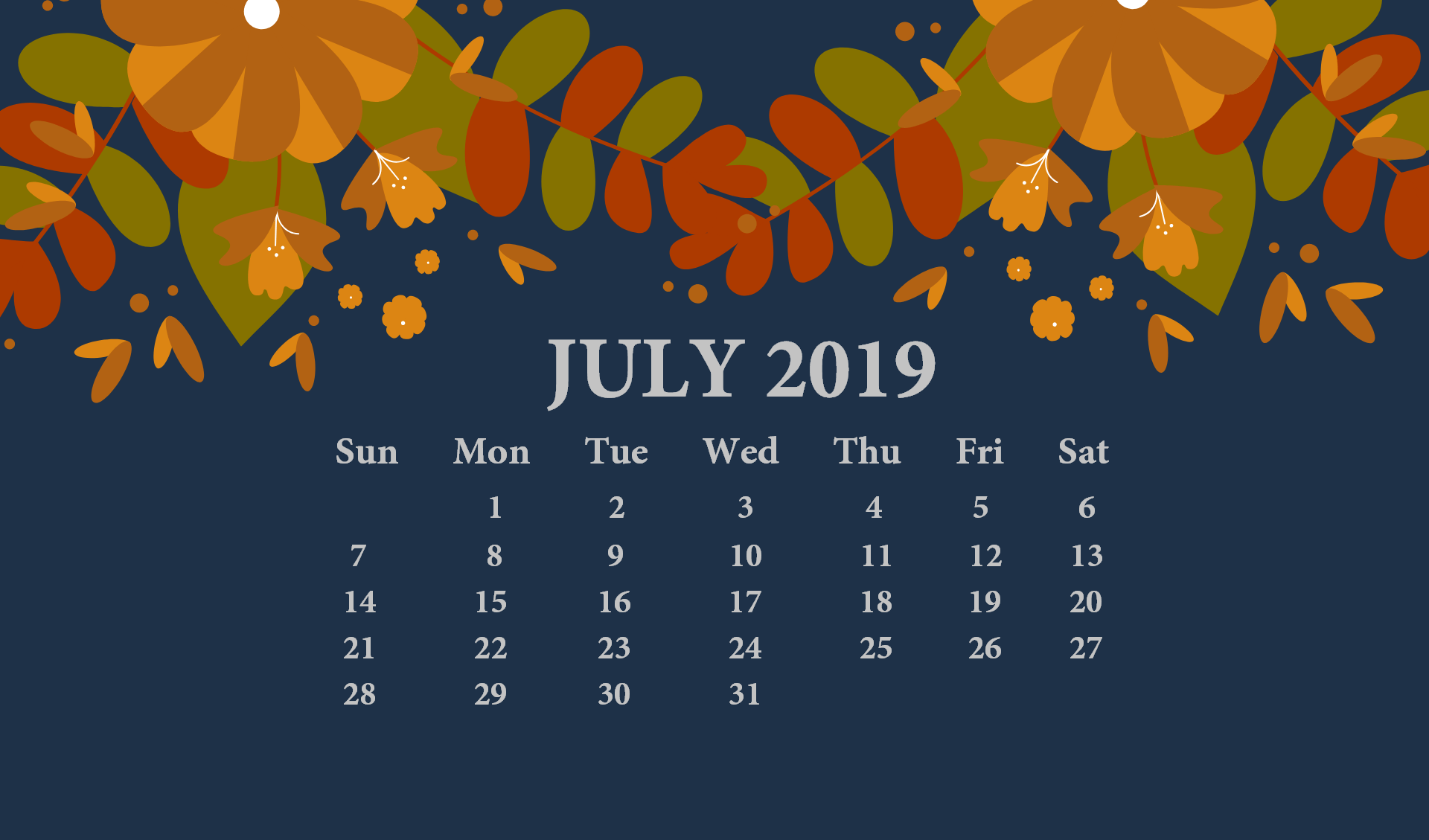 Free Desktop Calendar 2019 Wallpapers