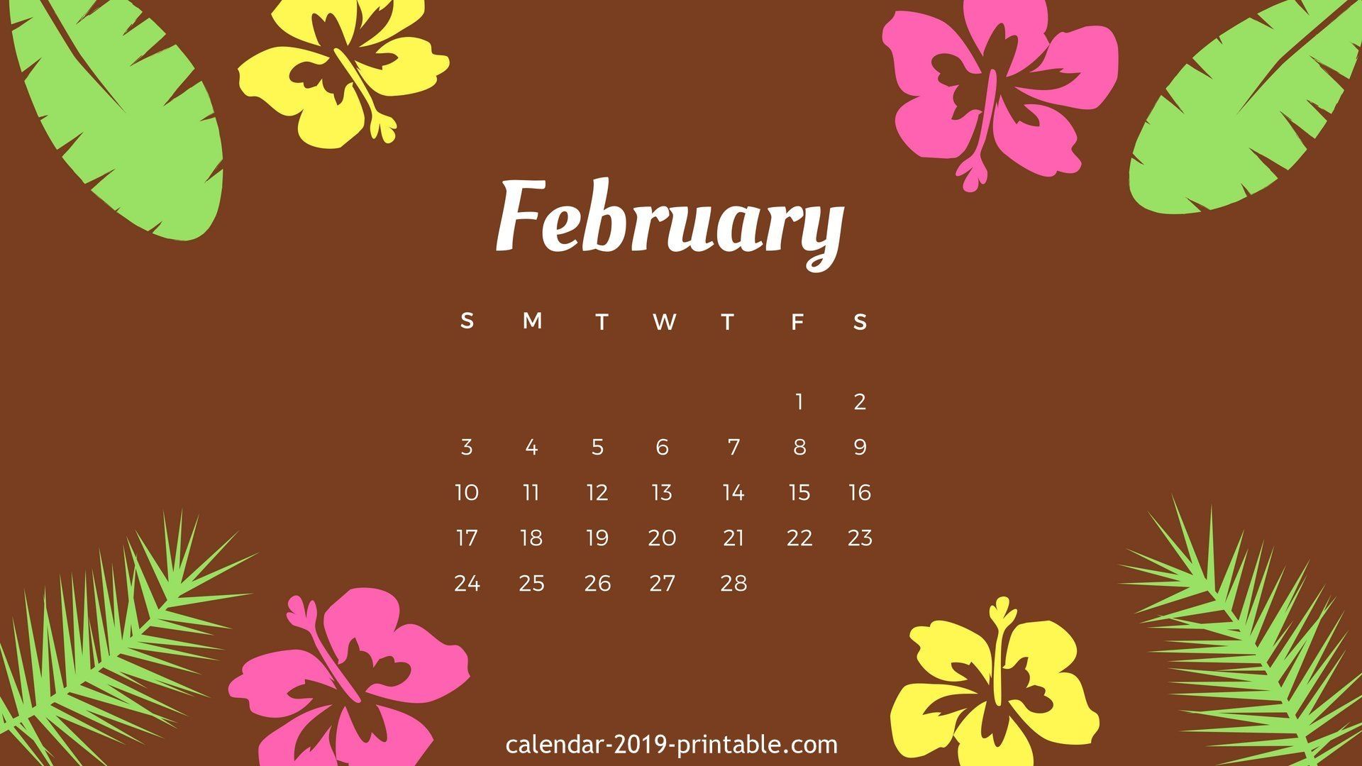 Free Desktop Calendar 2019 Wallpapers