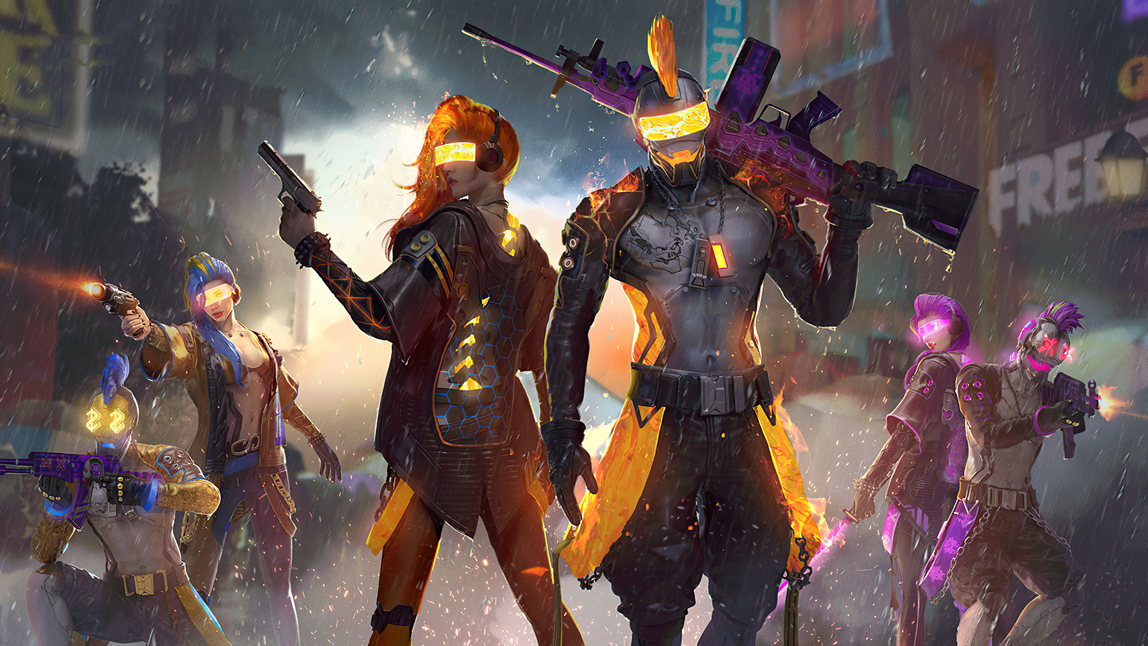 Free Fire Cyberpunk Wallpapers