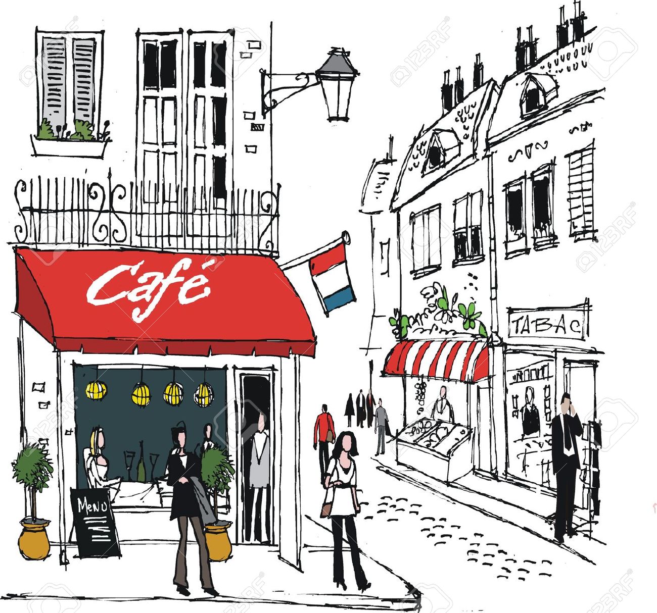 French Cafe Wallpapers