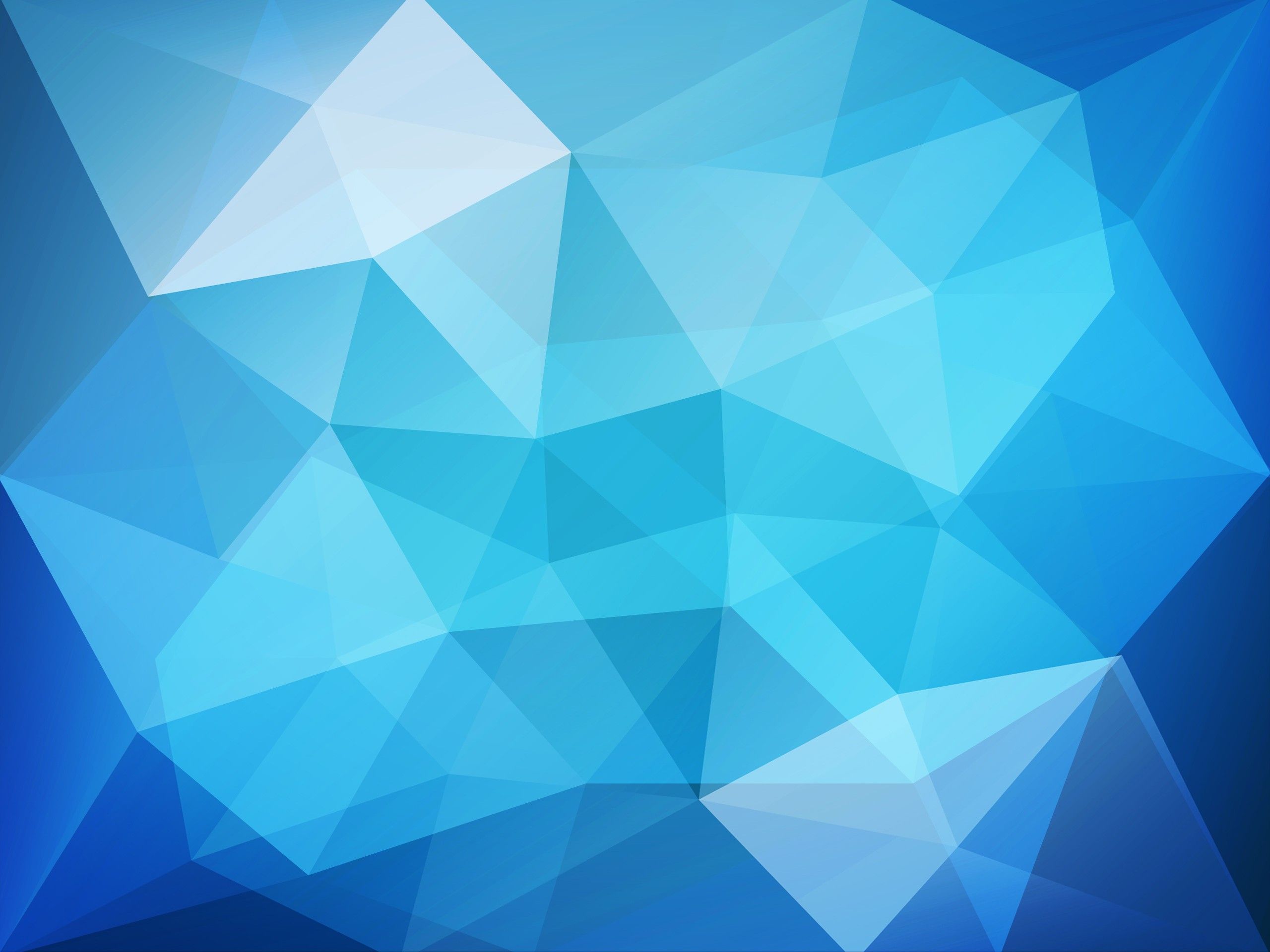 Frosty Blue Polygon Wallpapers