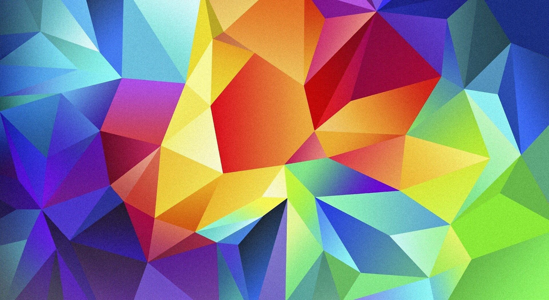 Frosty Blue Polygon Wallpapers