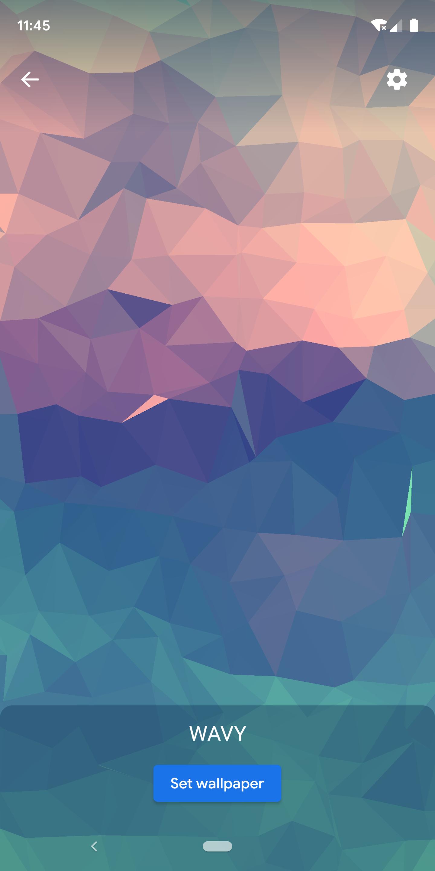 Frosty Blue Polygon Wallpapers