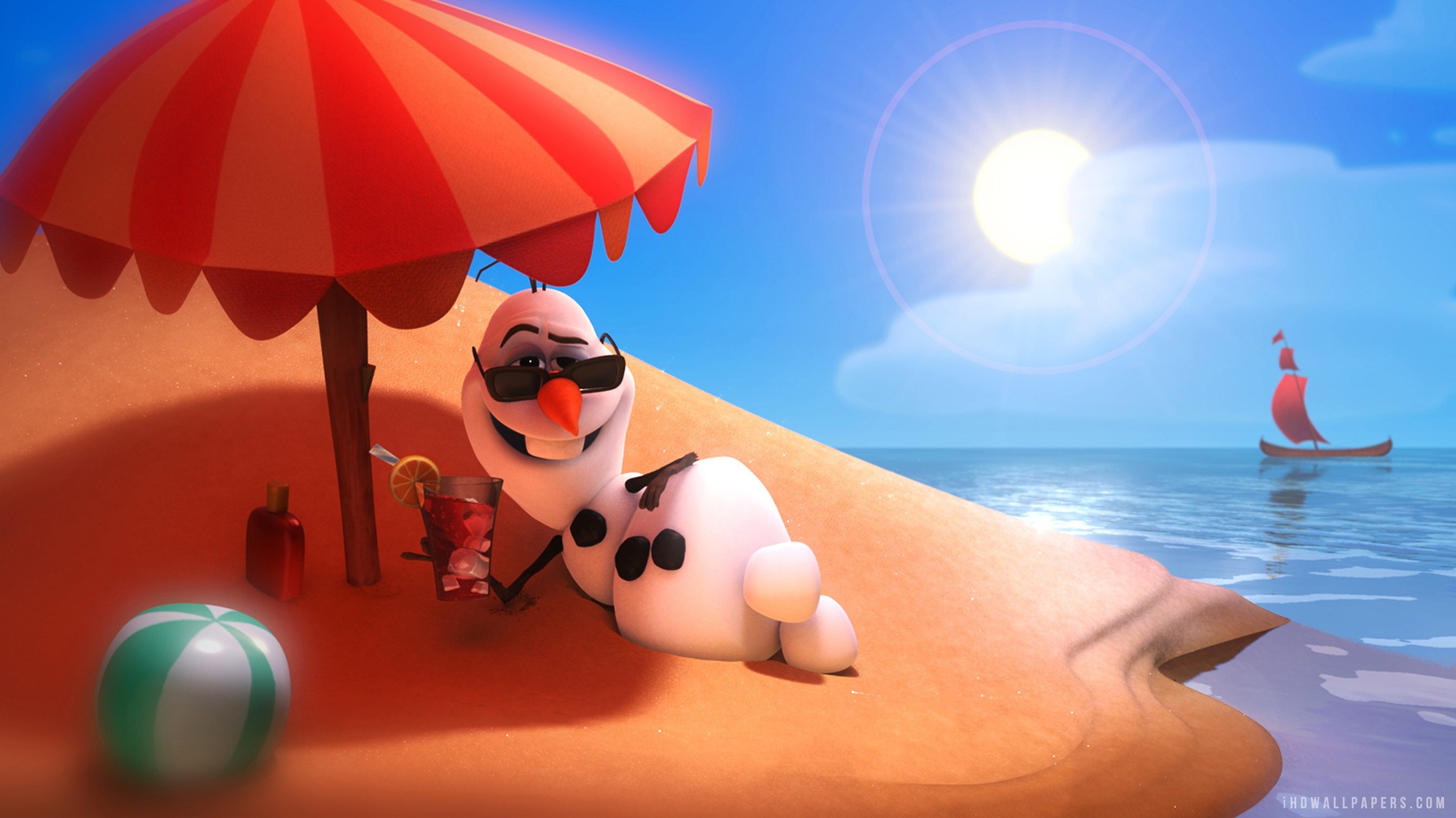 Frozen Olaf In Summer Wallpapers