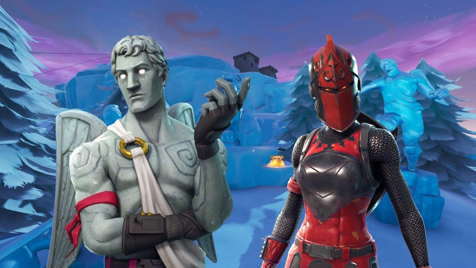 Frozen Red Knight Fortnite Wallpapers