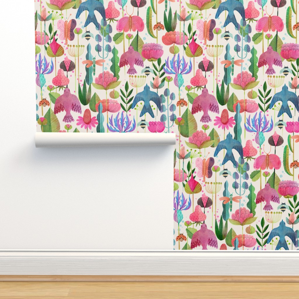 Fun Floral Artwork Wallpapers