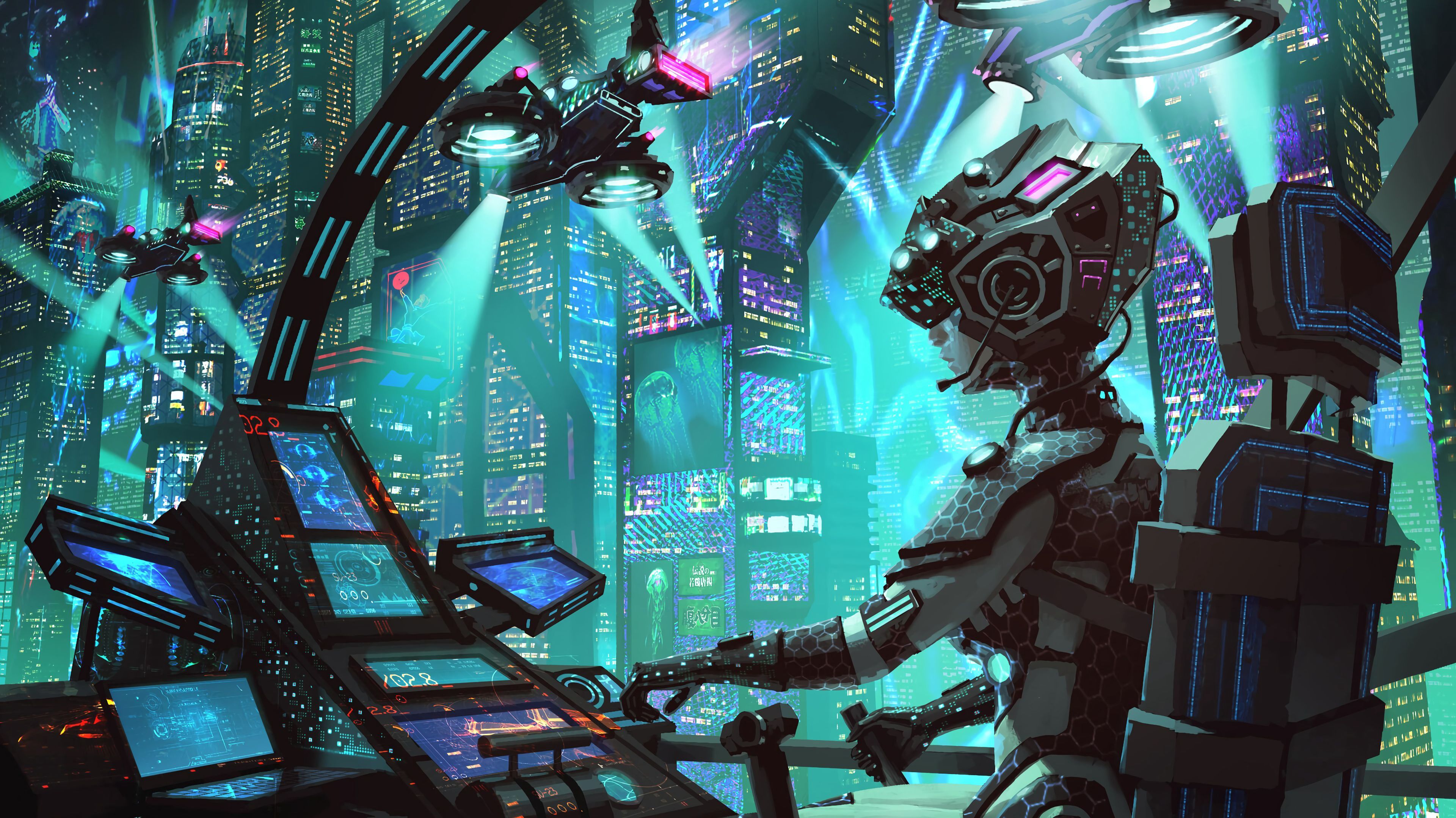 Funny Cyberpunk Robot Wallpapers