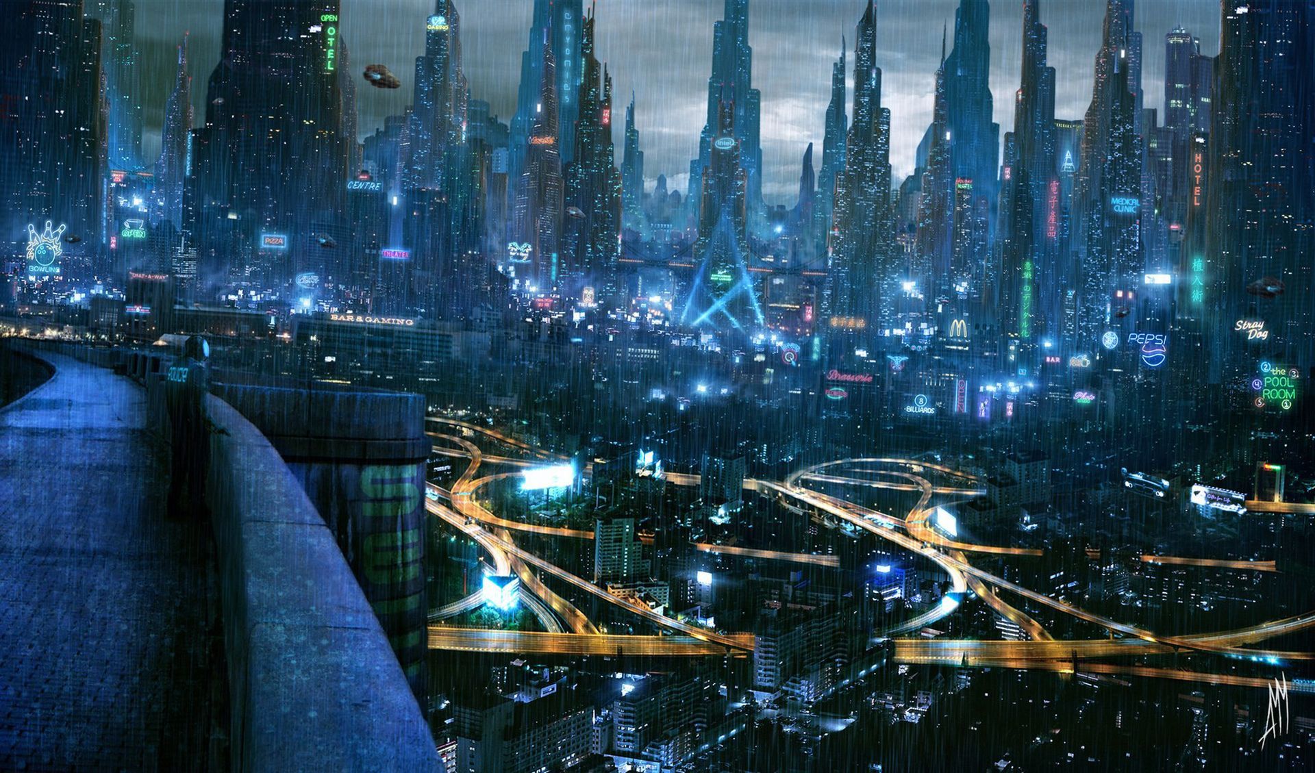 Futuristic 4K Cityscape Wallpapers