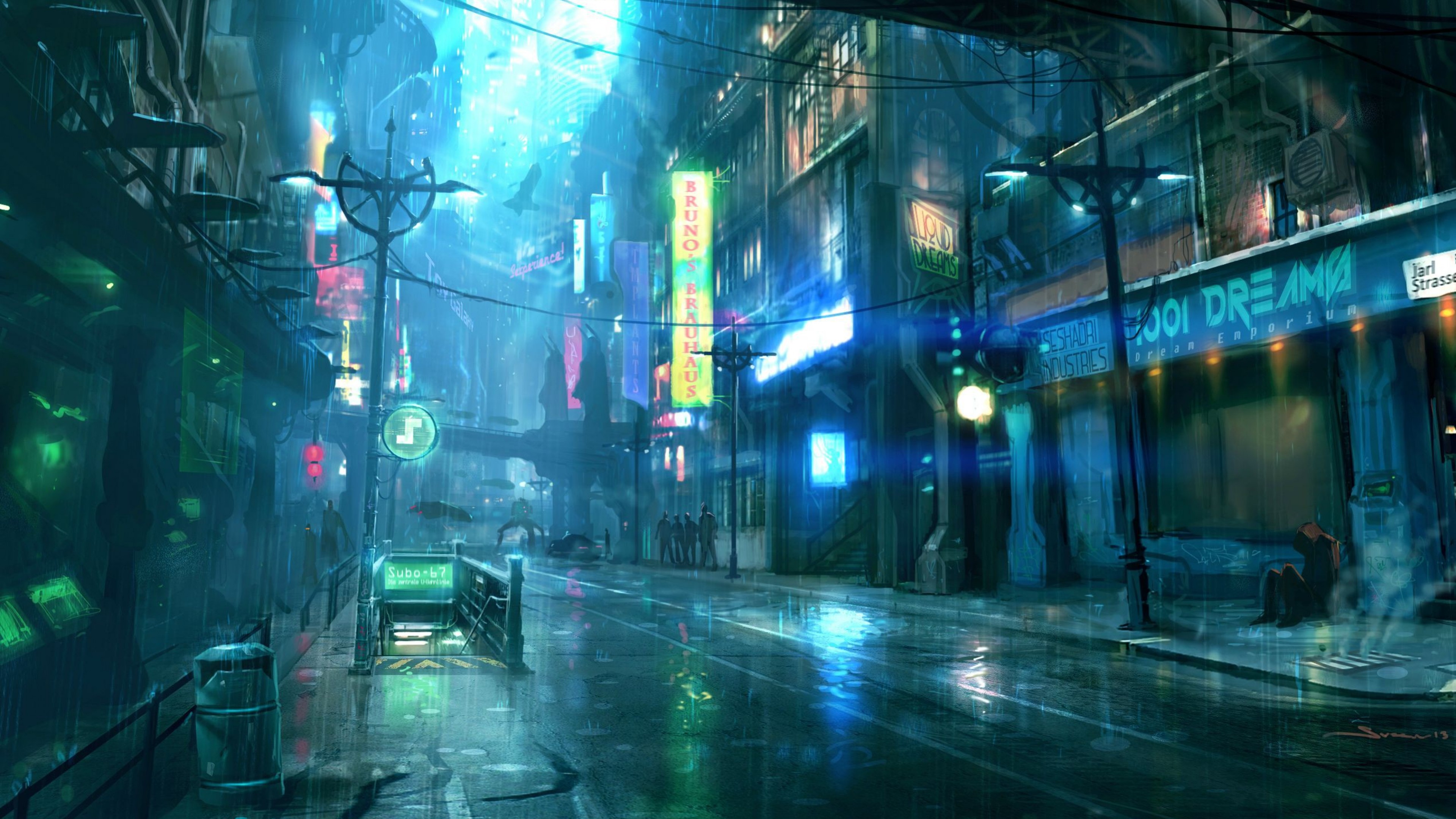 Futuristic City Night Wallpapers