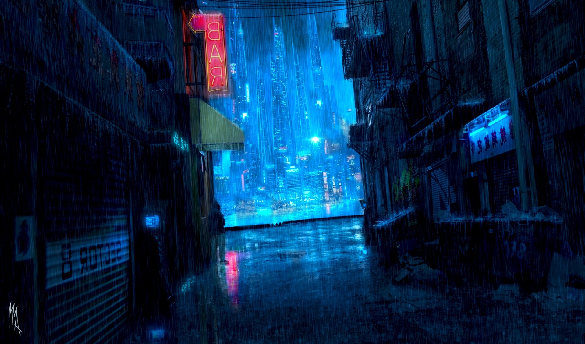 Futuristic City Streets Wallpapers