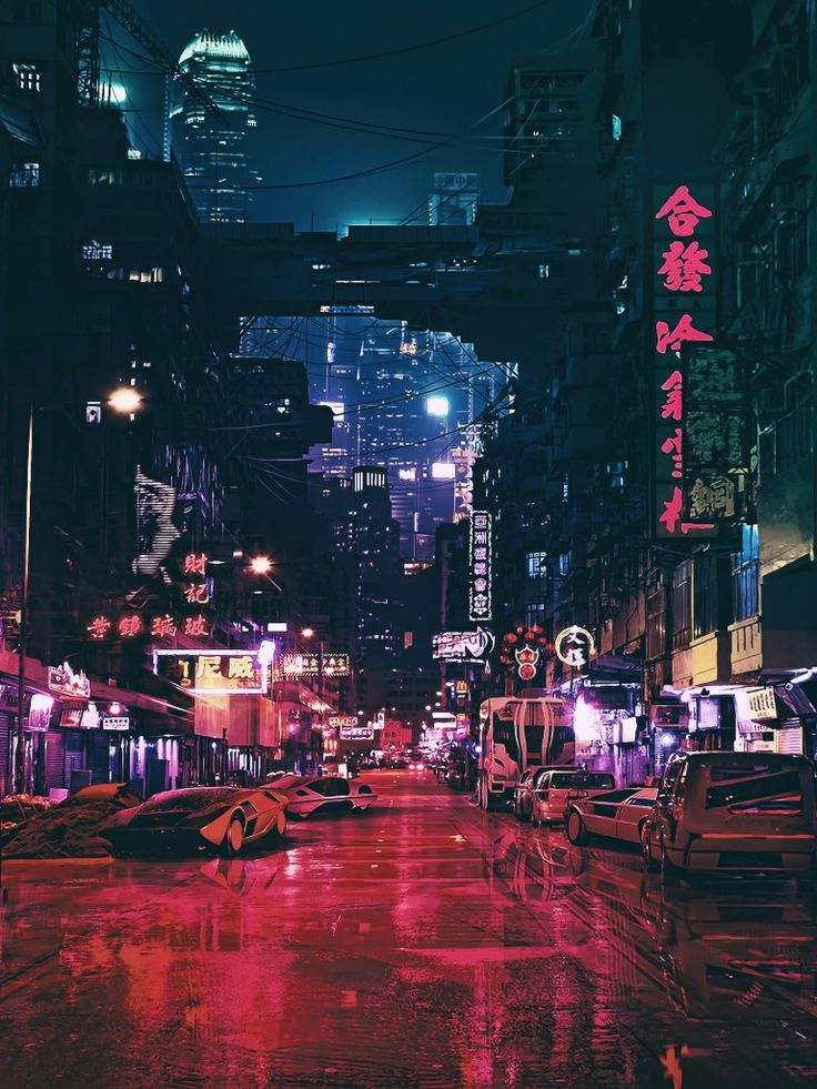 Futuristic City Streets Wallpapers