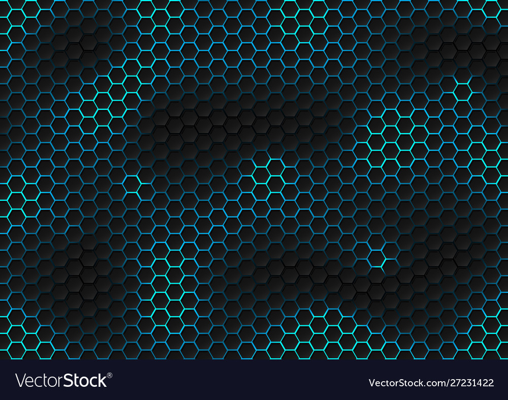 Futuristic Dark Hexagon 10K Wallpapers