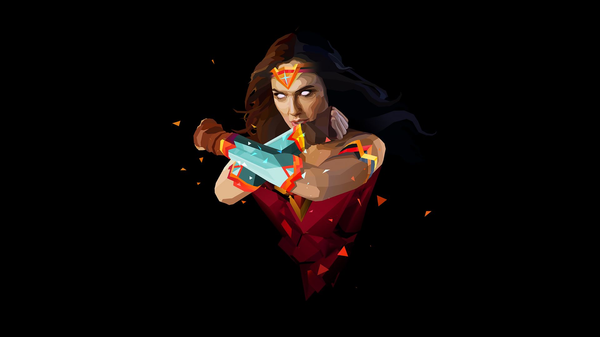 Gal Gadot Wonder Woman Digital Draw Wallpapers