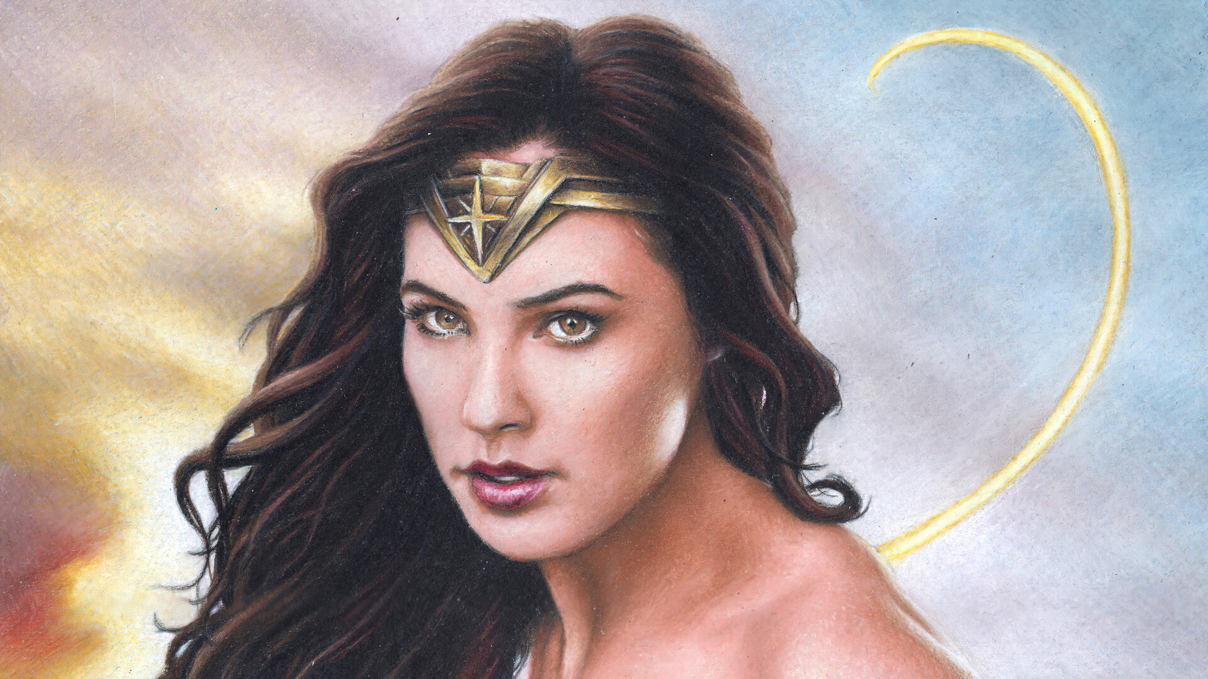Gal Gadot Wonder Woman Digital Draw Wallpapers