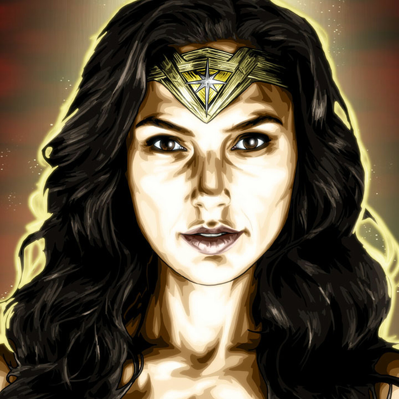 Gal Gadot Wonder Woman Digital Draw Wallpapers