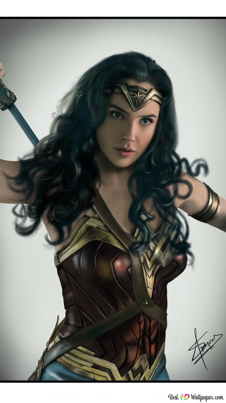 Gal Gadot Wonder Woman Digital Draw Wallpapers