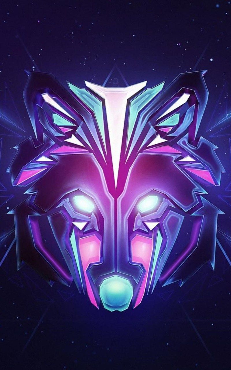 Galaxy Cute Wolf Drawings Wallpapers