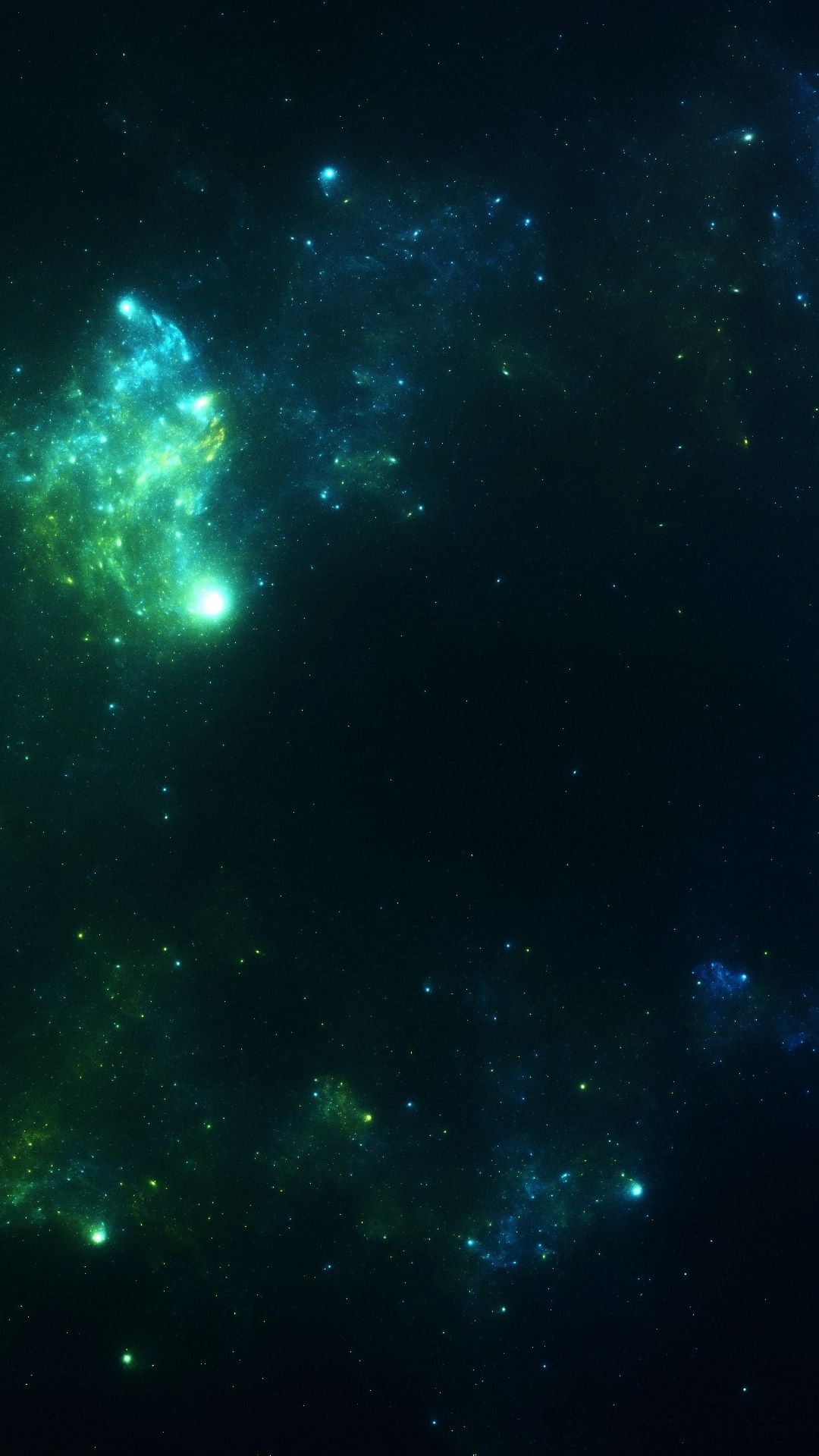 Galaxy Green Space Wallpapers