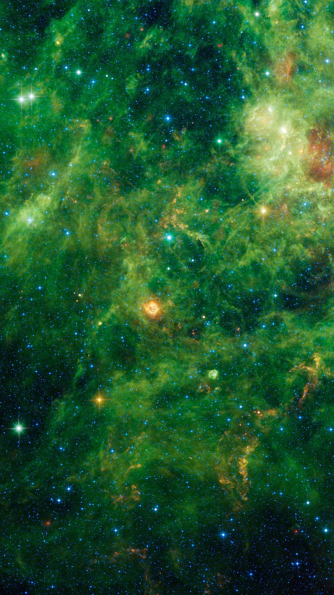 Galaxy Green Space Wallpapers