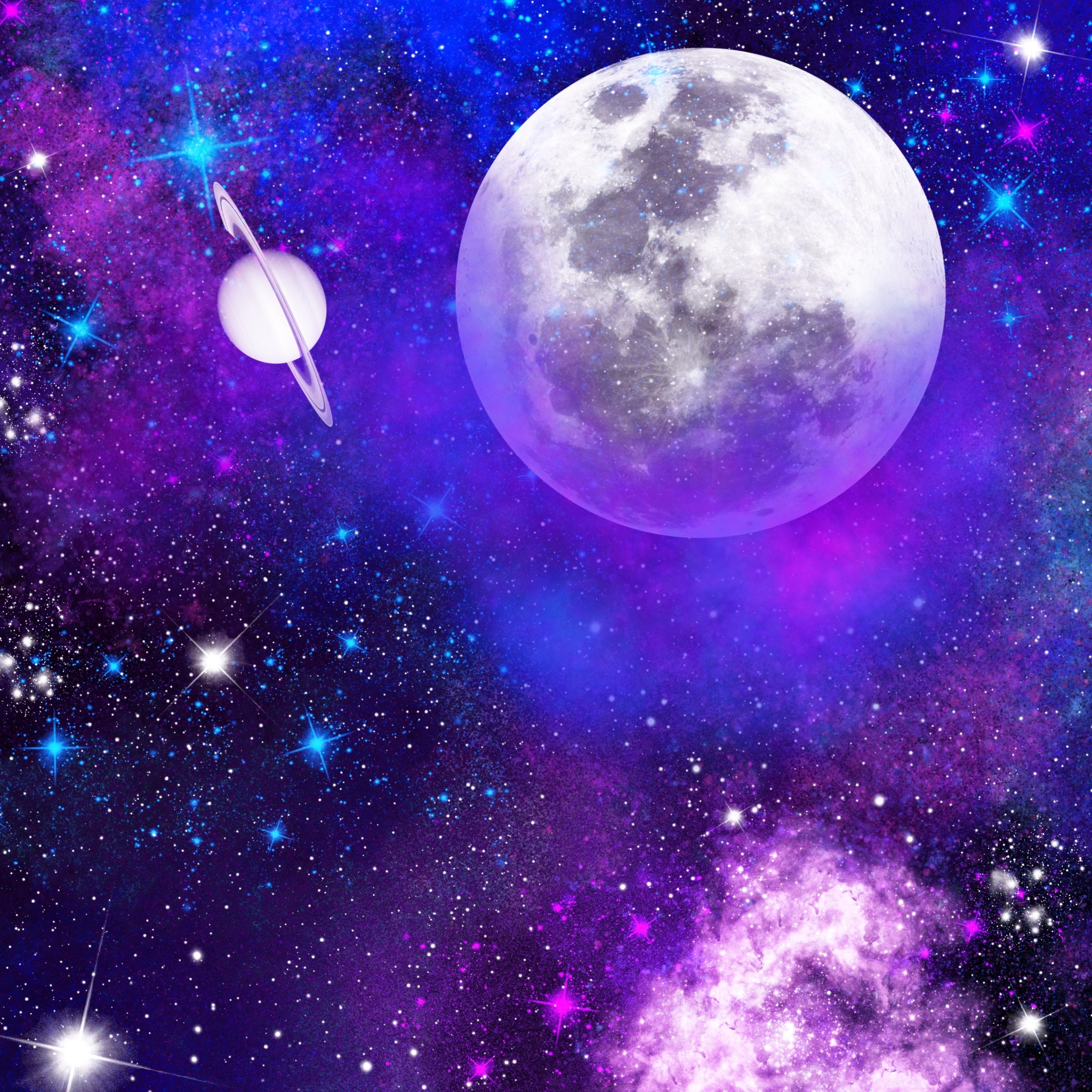 Galaxy Moon Wallpapers