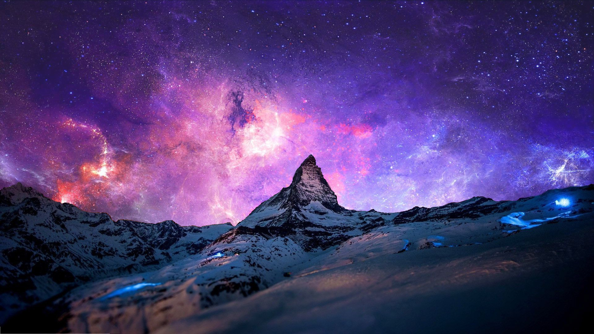 Galaxy Mountain Wallpapers