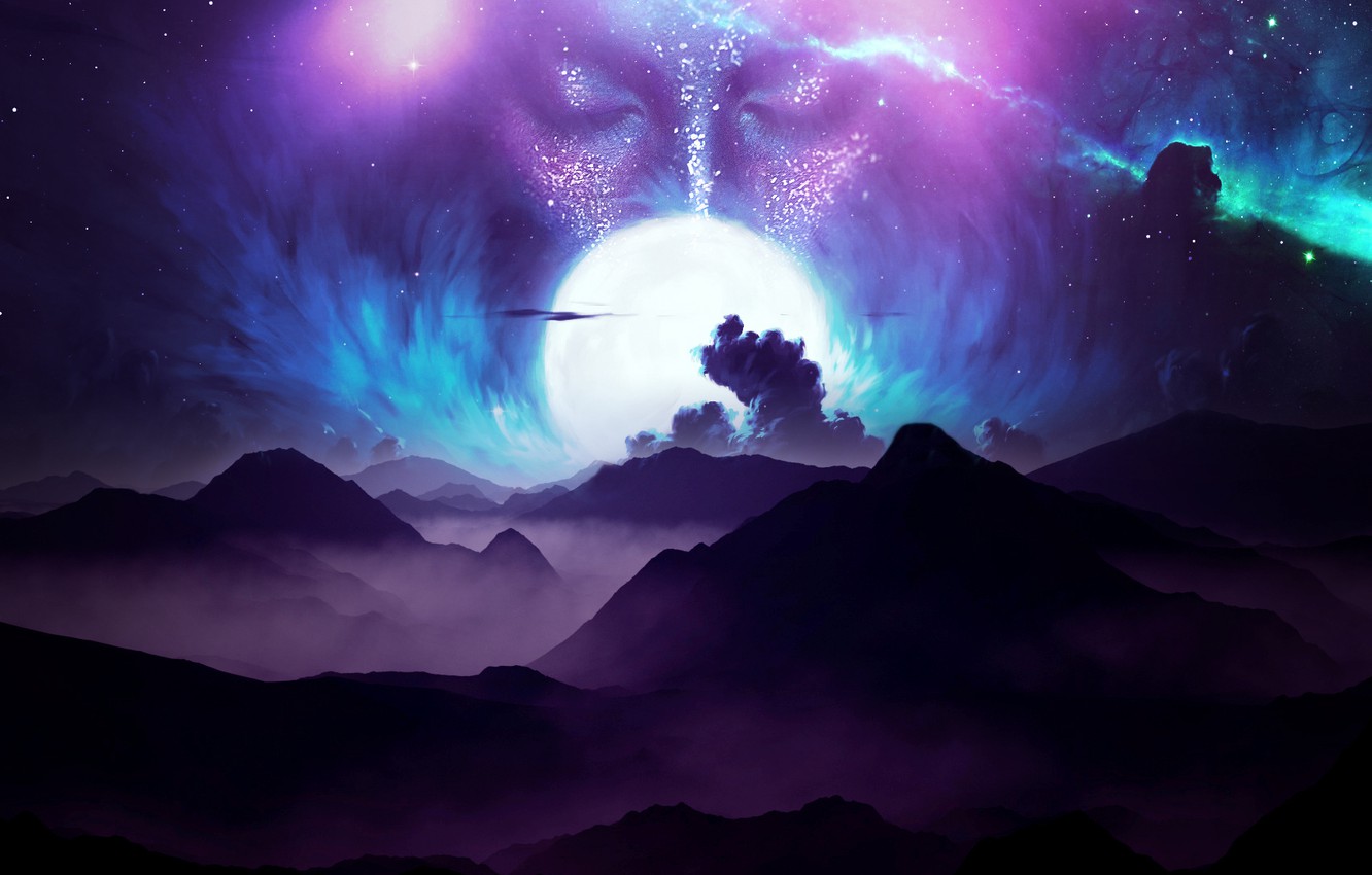 Galaxy Mountain Wallpapers