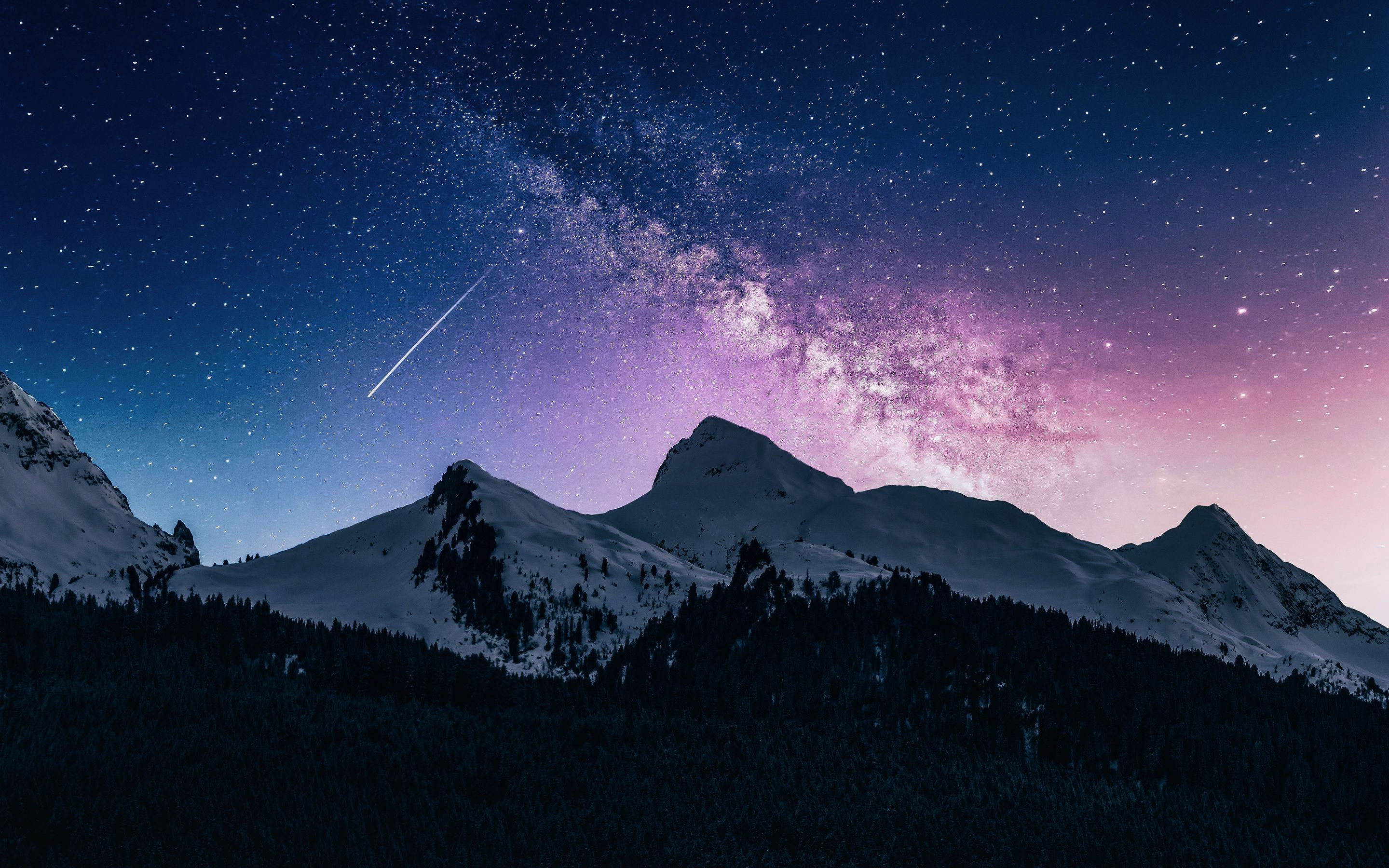 Galaxy Mountain Wallpapers