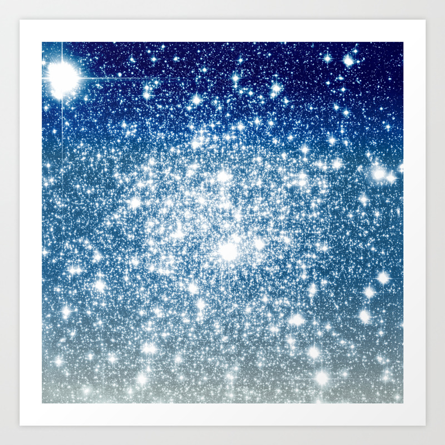 Galaxy Ombre Glitter Background