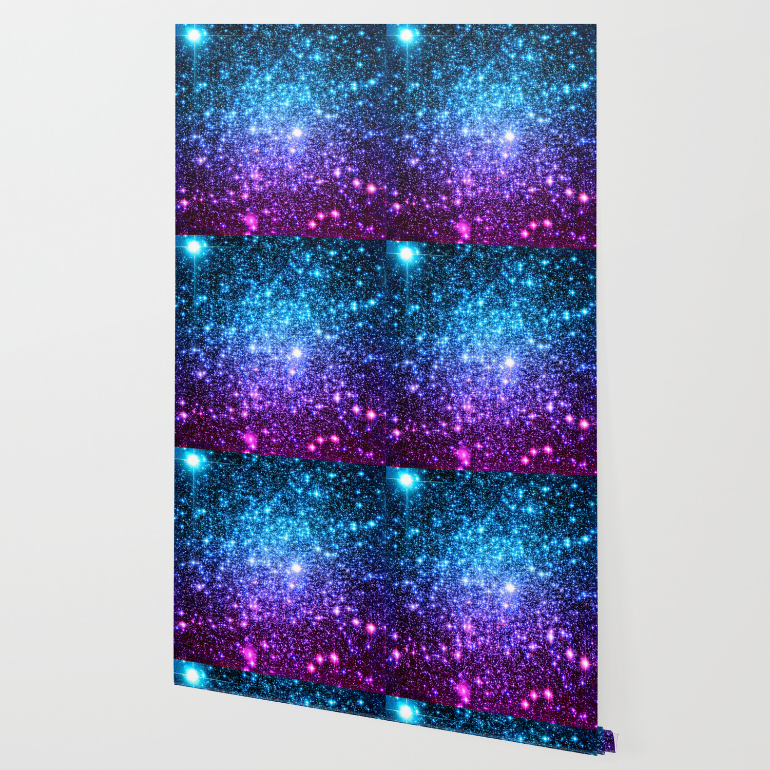 Galaxy Ombre Glitter Background