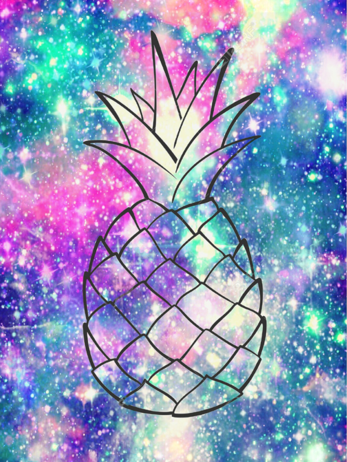 Galaxy Pineapple Wallpapers