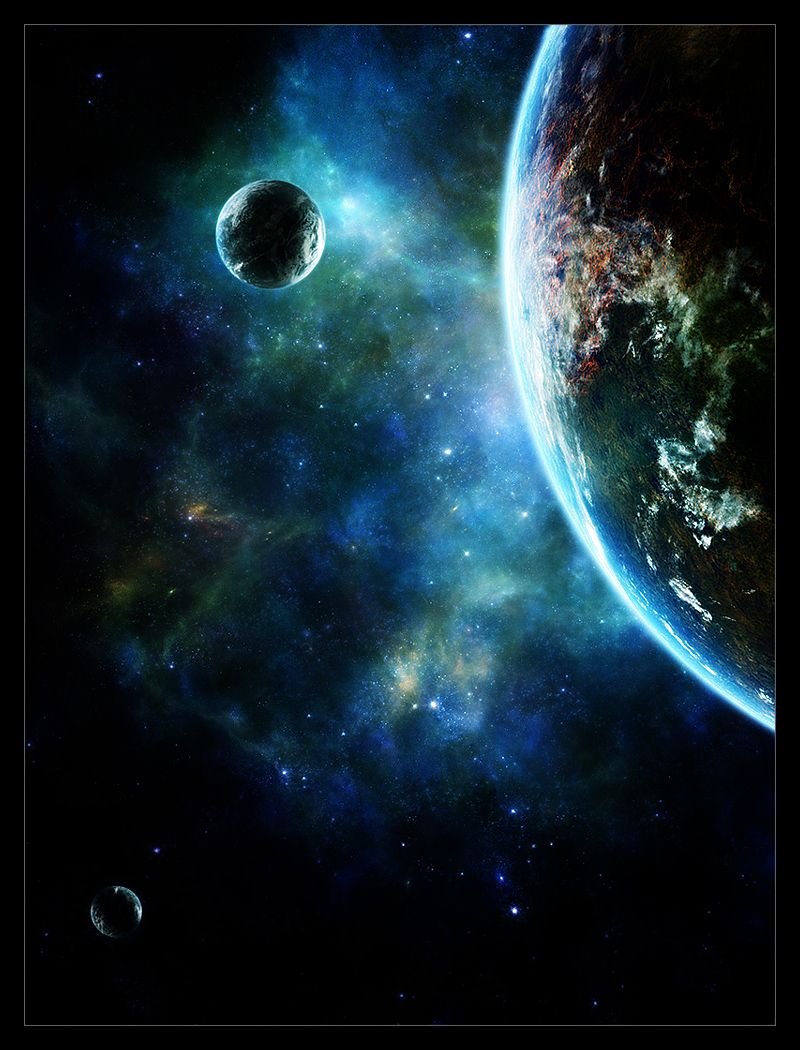 Galaxy With Earth Wallpapers