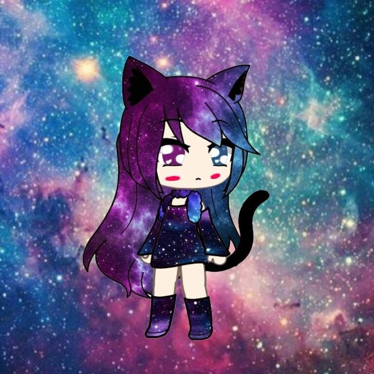 Galaxy Wolf Girl Wallpapers