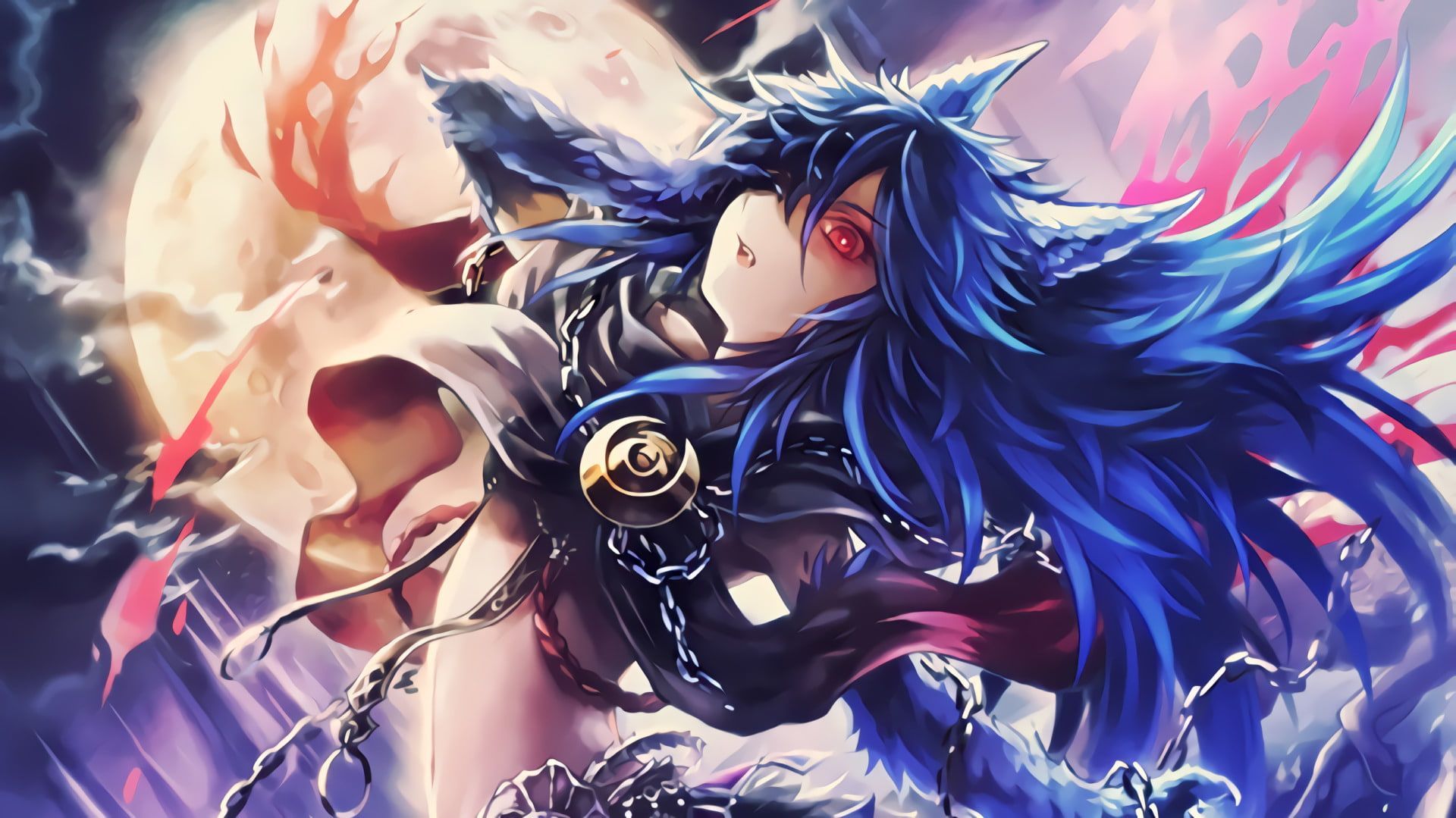 Galaxy Wolf Girl Wallpapers