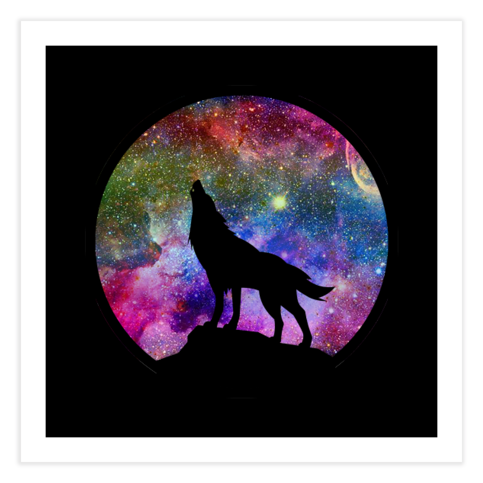 Galaxy Wolf Howling Wallpapers