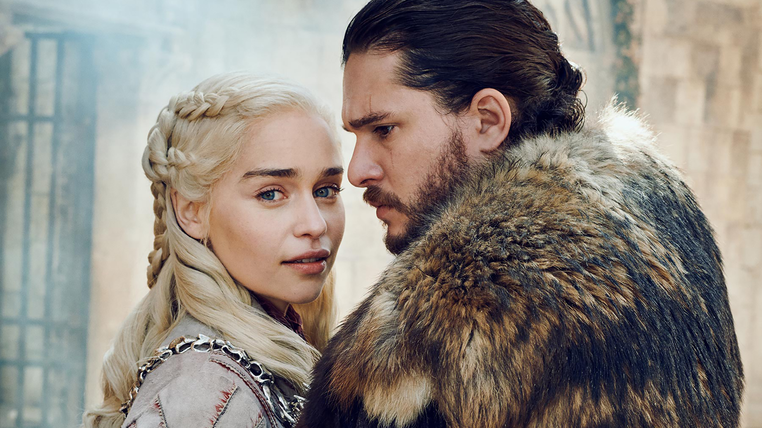 Game Of Thrones Season 8 Jon Snow And Daenerys Targaryen In Winterfell Episode 1 Image Wallpapers