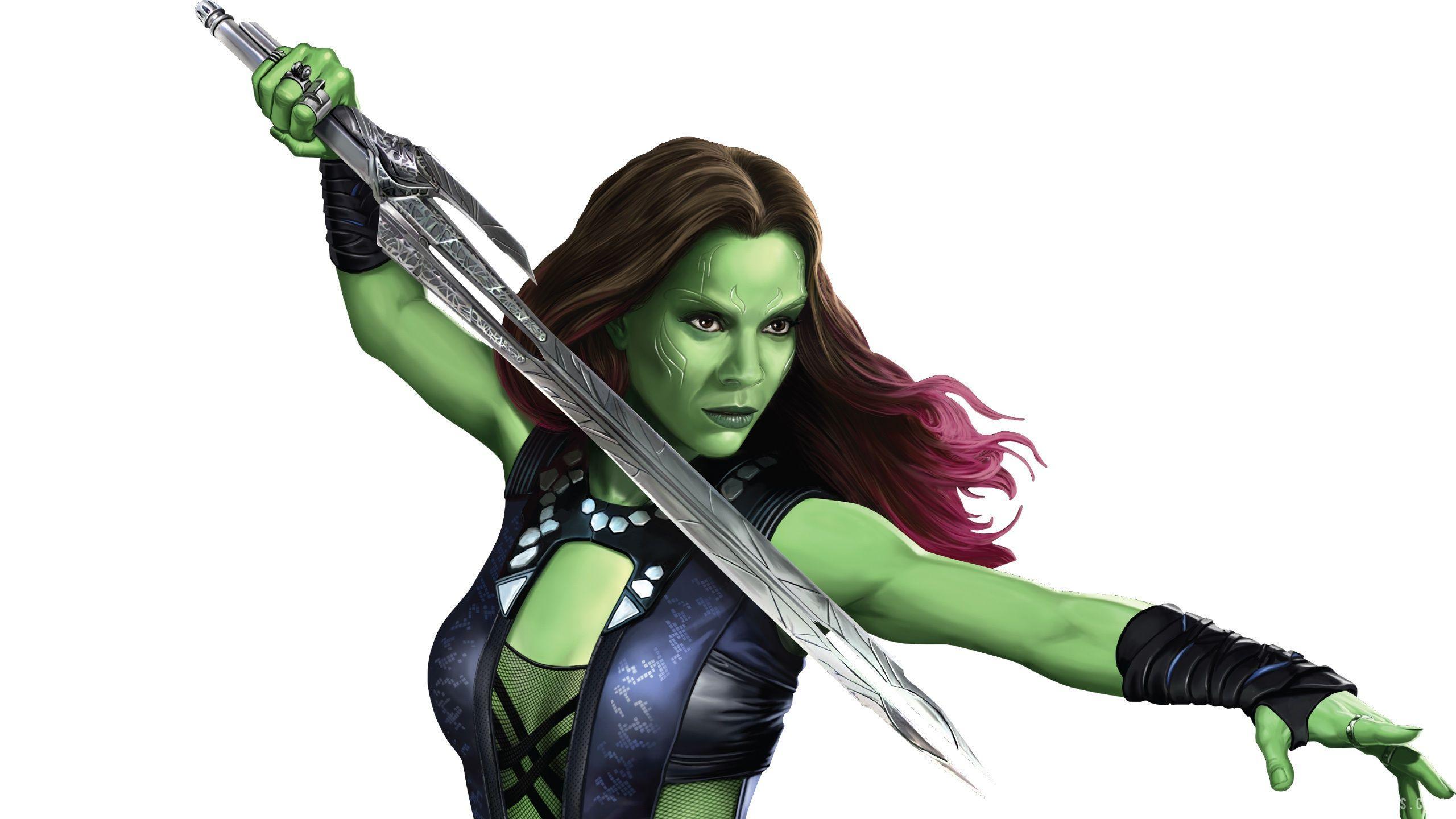 Gamora Simple Art Wallpapers