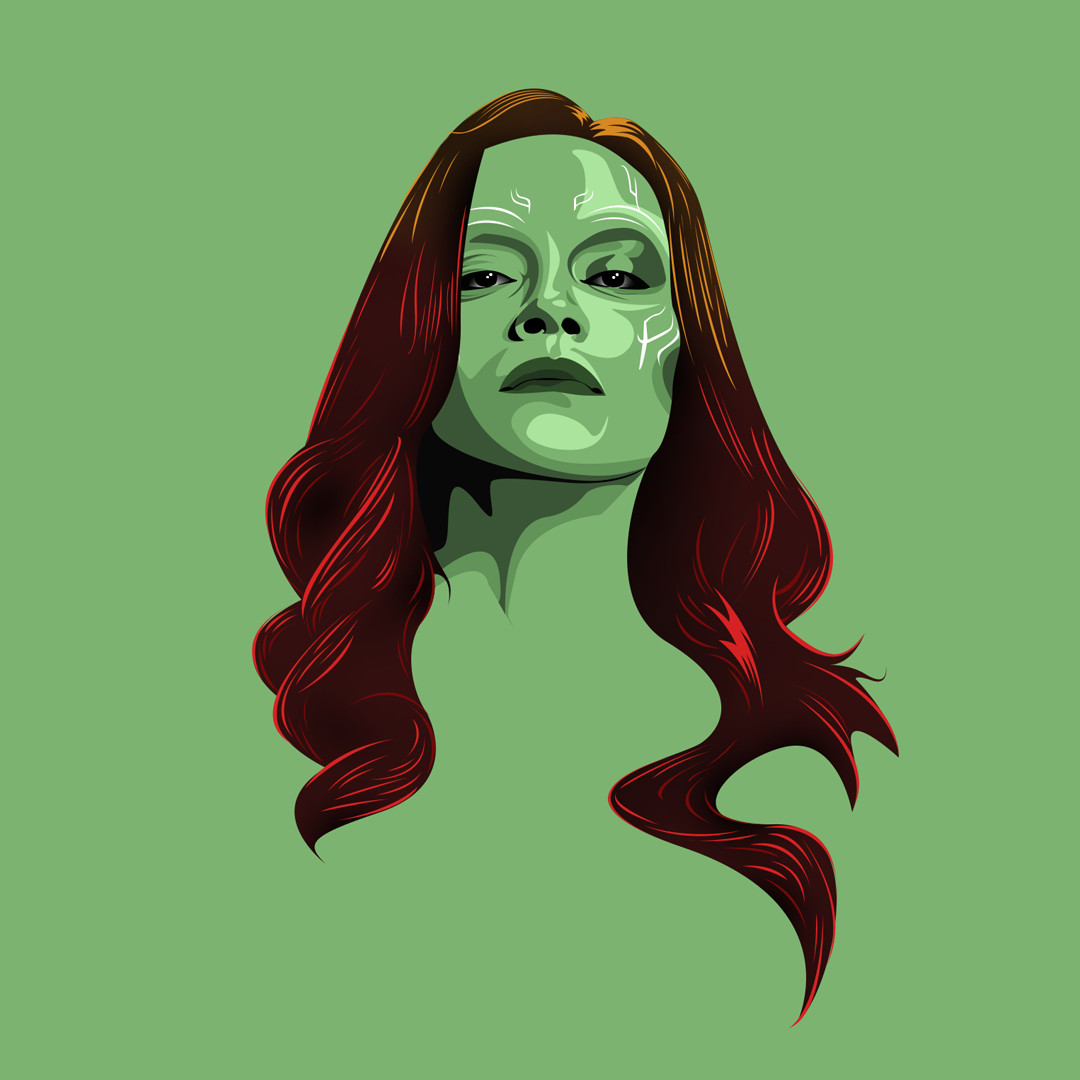 Gamora Simple Art Wallpapers