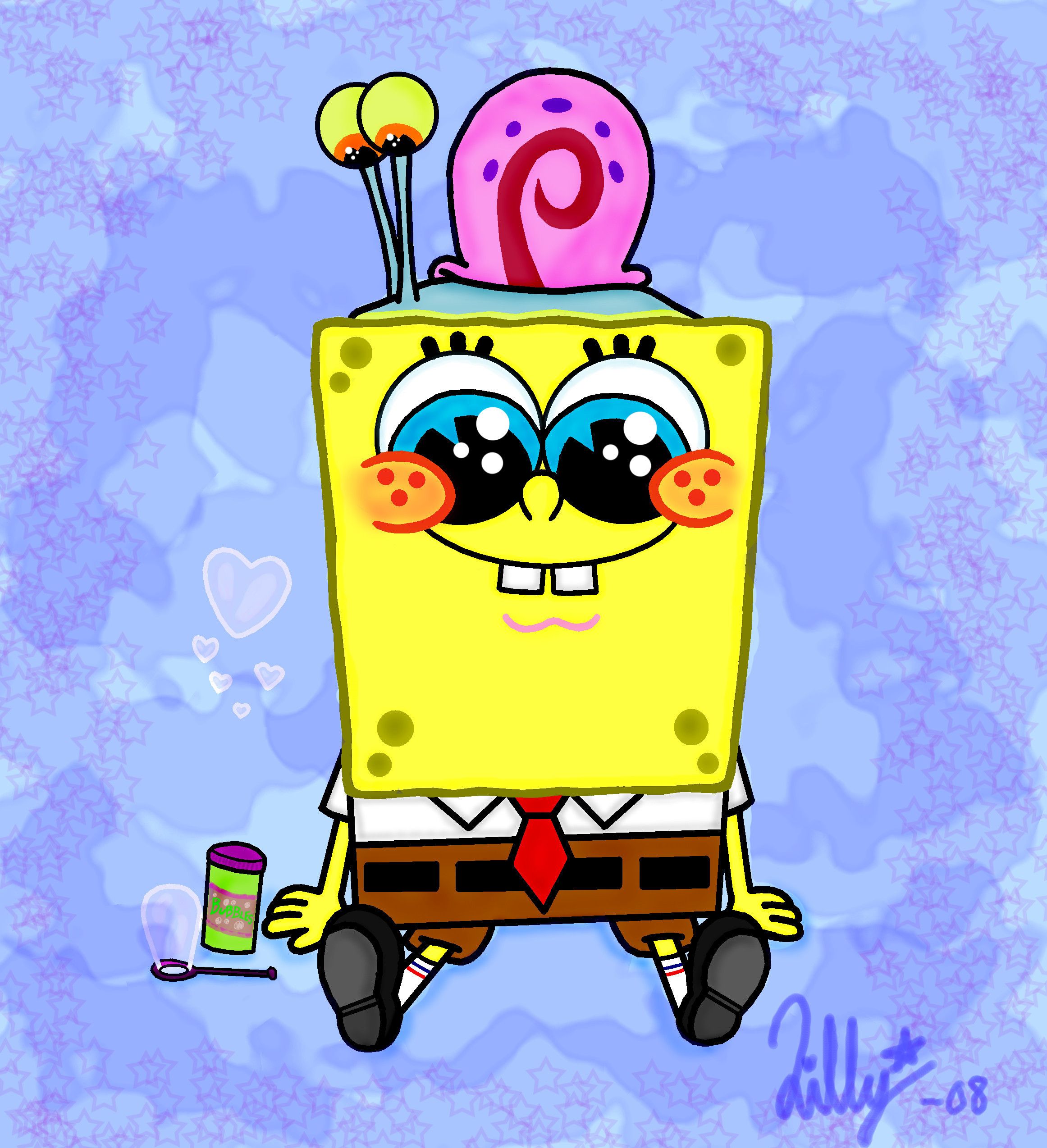 Gary &Amp; Spongebob Wallpapers