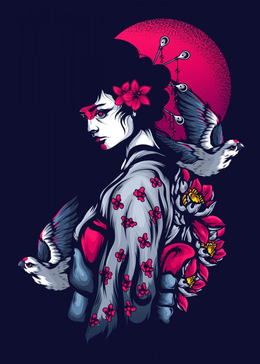 Geisha Art Wallpapers