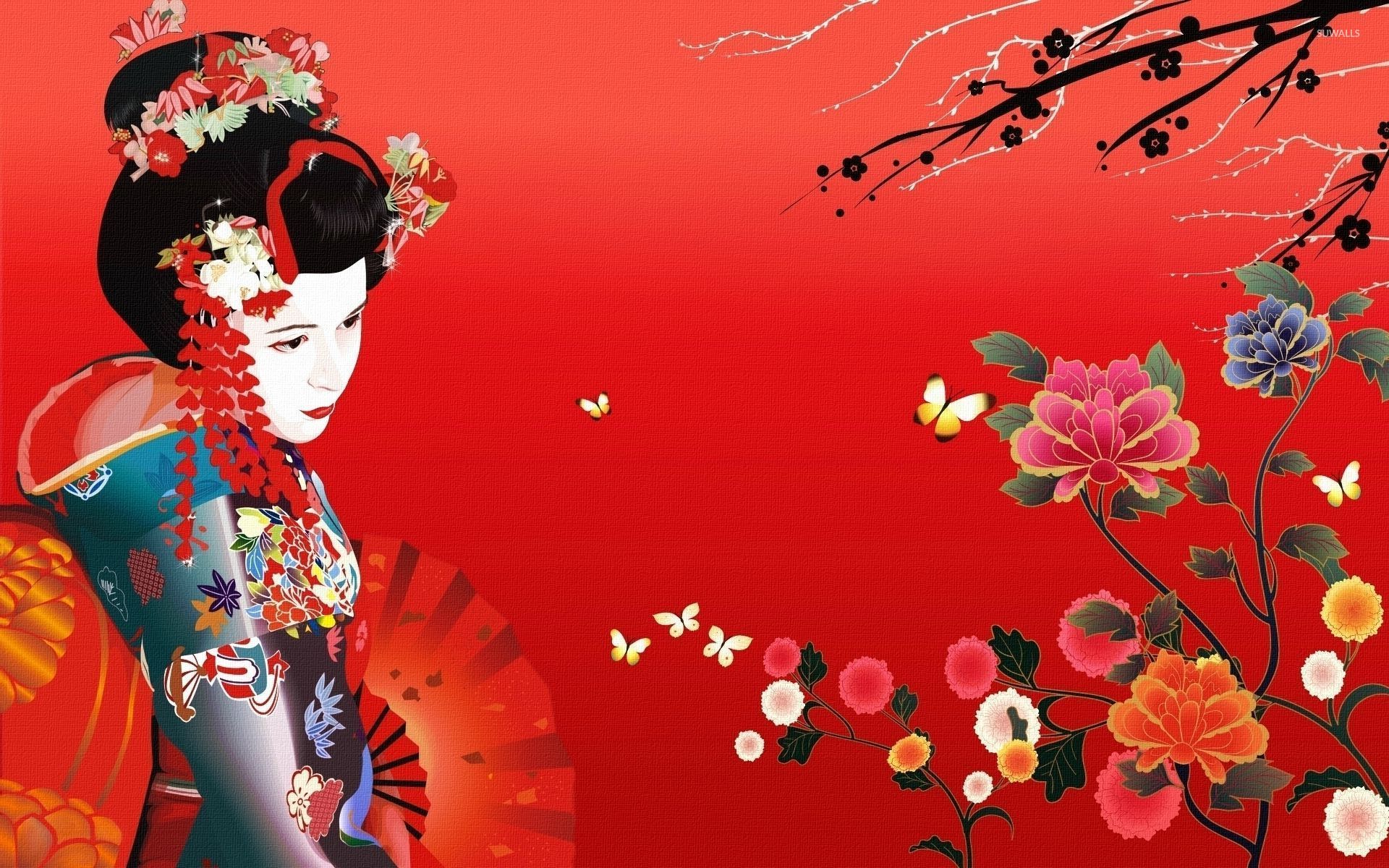 Geisha Art Wallpapers