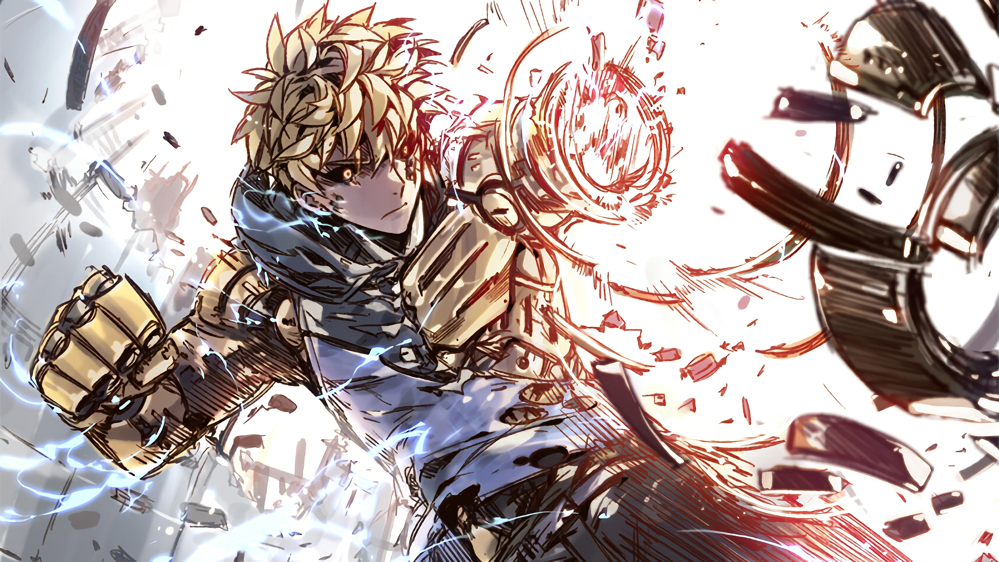 Genos Cool Art One-Punch Man 4K Wallpapers